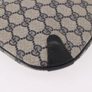 GUCCI GG Supreme Sherry Line Shoulder Bag PVC Navy Gold 904 02 026 Auth BA13331-10