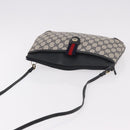 GUCCI GG Supreme Sherry Line Shoulder Bag PVC Navy Gold 904 02 026 Auth BA13331-6