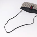 GUCCI GG Supreme Sherry Line Shoulder Bag PVC Navy Gold 904 02 026 Auth BA13331-7