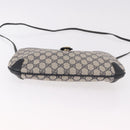 GUCCI GG Supreme Sherry Line Shoulder Bag PVC Navy Gold 904 02 026 Auth BA13331-9