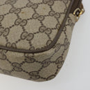 GUCCI GG Supreme Shoulder Bag PVC Beige Gold 97 02 068 Auth BA13332-14