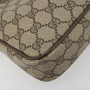 GUCCI GG Supreme Shoulder Bag PVC Beige Gold 97 02 068 Auth BA13332-15