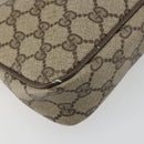 GUCCI GG Supreme Shoulder Bag PVC Beige Gold 97 02 068 Auth BA13332-17