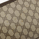 GUCCI GG Supreme Shoulder Bag PVC Beige Gold 97 02 068 Auth BA13332-9