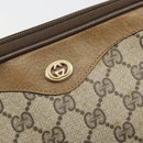 GUCCI GG Supreme Shoulder Bag PVC Beige Gold 97 02 068 Auth BA13332-18