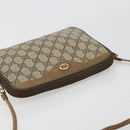 GUCCI GG Supreme Shoulder Bag PVC Beige Gold 97 02 068 Auth BA13332-6