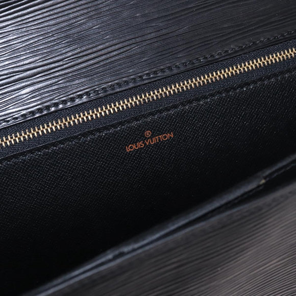 LOUIS VUITTON Epi ServietteConseiller Business Bag Black M54422 LV Auth BA13334