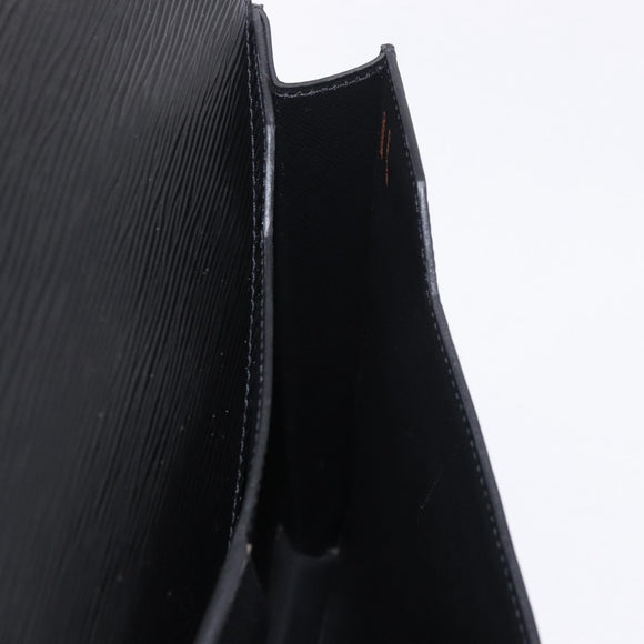 LOUIS VUITTON Epi ServietteConseiller Business Bag Black M54422 LV Auth BA13334