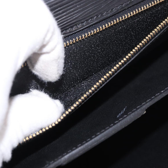 LOUIS VUITTON Epi ServietteConseiller Business Bag Black M54422 LV Auth BA13334