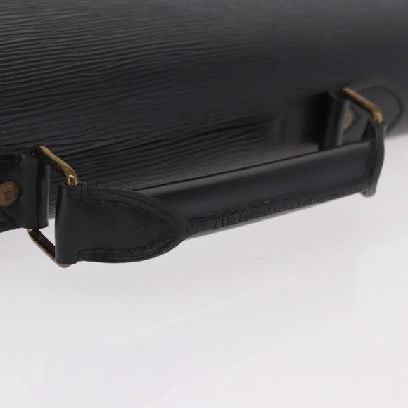 LOUIS VUITTON Epi ServietteConseiller Business Bag Black M54422 LV Auth BA13334