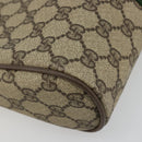 GUCCI GG Supreme Web Sherry Line Bag PVC Beige Gold 63 01 012 Auth BA13336-14