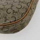 CELINE C Sulky Schultertasche PVC Beige Gold Auth BA13337-15