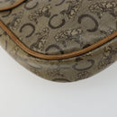 CELINE C Sulky Schultertasche PVC Beige Gold Auth BA13337-16