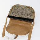 CELINE C Sulky Schultertasche PVC Beige Gold Auth BA13337-10