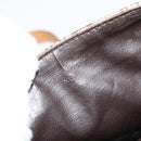 CELINE C Sulky Schultertasche PVC Beige Gold Auth BA13337-12