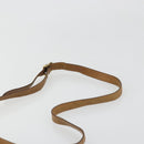 CELINE C Sulky Schultertasche PVC Beige Gold Auth BA13337-8