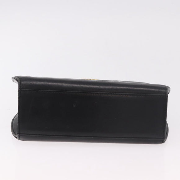 GIVENCHY Handtas Leer Zwart Goud Authentiek BA13338