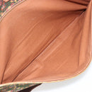 Salvatore Ferragamo Schoudertas Canvas Groen Goud Auth BA13340A-23