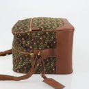 Salvatore Ferragamo Schoudertas Canvas Groen Goud Auth BA13340A-4