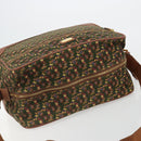 Salvatore Ferragamo Schoudertas Canvas Groen Goud Auth BA13340A-6
