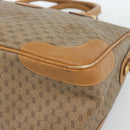 GUCCI Micro GG Supreme Hand Bag PVC 2way Beige Gold 002 104 0033 Auth BA13341-9