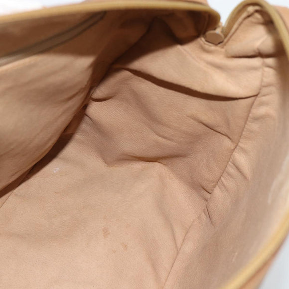 GUCCI Micro GG Supreme Hand Bag PVC 2way Beige Gold 002 104 0033 Auth BA13341