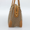 GUCCI Micro GG Supreme Hand Bag PVC 2way Beige Gold 002 104 0033 Auth BA13341-3