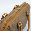 GUCCI Micro GG Supreme Hand Bag PVC 2way Beige Gold 002 104 0033 Auth BA13341-6