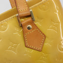 LOUIS VUITTON Monogram Vernis Houston Hand Bag Beige M91004 LV Auth BA13342-17