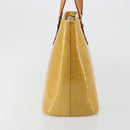 LOUIS VUITTON Monogram Vernis Houston Hand Bag Beige M91004 LV Auth BA13342-3