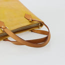LOUIS VUITTON Monogram Vernis Houston Hand Bag Beige M91004 LV Auth BA13342-7