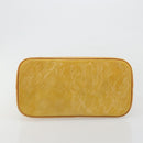 LOUIS VUITTON Monogram Vernis Houston Hand Bag Beige M91004 LV Auth BA13342-5