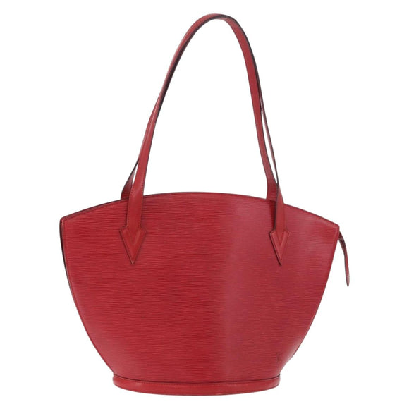 LOUIS VUITTON Epi Saint Jacques Shopping Shoulder Bag Red M52277 LV Auth BA13343