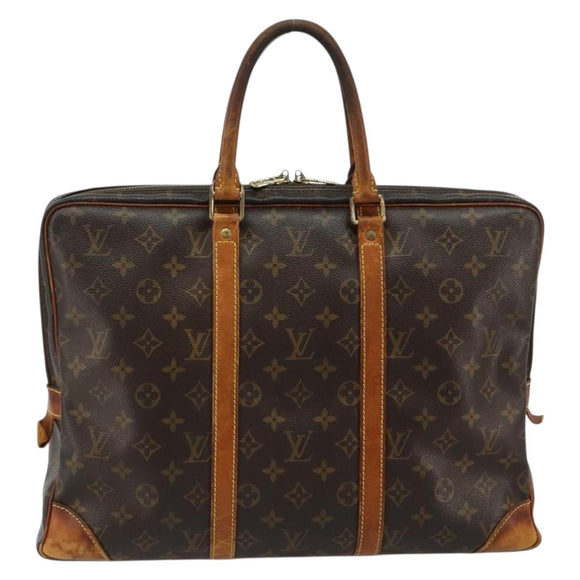 LOUIS VUITTON Monogram Porte Documents Voyage Businesstasche M53361 Auth BA13347