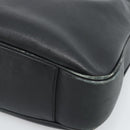 GUCCI Bamboo Shoulder Bag Leather 2way Black Gold 001 1577 3444 Auth BA13349-10