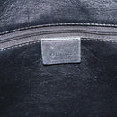 GUCCI Bamboo Shoulder Bag Leather 2way Black Gold 001 1577 3444 Auth BA13349-18