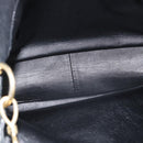 GUCCI Bamboo Shoulder Bag Leather 2way Black Gold 001 1577 3444 Auth BA13349-11