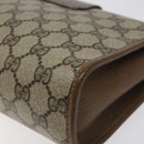 GUCCI GG Supreme Web Sherry Line Bag PVC Leather Beige 89 01 030 Auth BA1335-15