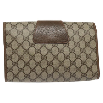 GUCCI GG Supreme Web Sherry Line Bag PVC Leather Beige 89 01 030 Auth BA1335 - 0