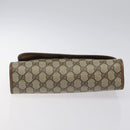 GUCCI GG Supreme Web Sherry Line Bag PVC Leather Beige 89 01 030 Auth BA1335-6