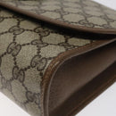 GUCCI GG Supreme Web Sherry Line Bag PVC Leather Beige 89 01 030 Auth BA1335-7