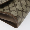 GUCCI GG Supreme Web Sherry Line Bag PVC Leather Beige 89 01 030 Auth BA1335-14