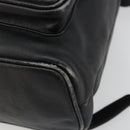 GUCCI Bamboo Backpack Leather Black Gold 003 2058 0016 Auth BA13350-16