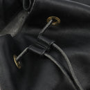 GUCCI Bamboo Backpack Leather Black Gold 003 2058 0016 Auth BA13350-10