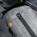 GUCCI Bamboo Backpack Leather Black Gold 003 2058 0016 Auth BA13350-25