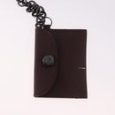 Salvatore Ferragamo Gancini Shoulder Bag Leather Bordeaux Silver Auth BA13351A-20
