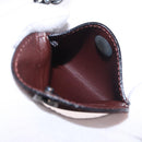 Salvatore Ferragamo Gancini Shoulder Bag Leather Bordeaux Silver Auth BA13351A-22