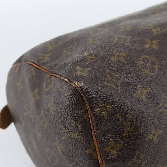 LOUIS VUITTON Monogram Speedy 30 Hand Bag M41526 LV Auth BA13352