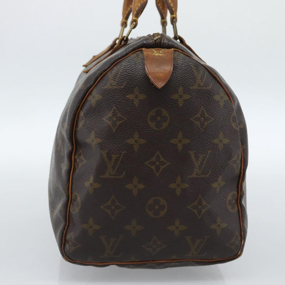 LOUIS VUITTON Monogram Speedy 30 Hand Bag M41526 LV Auth BA13352