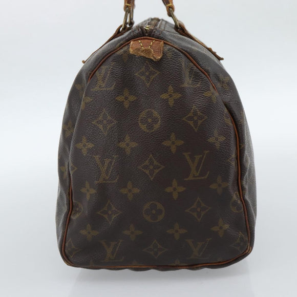 LOUIS VUITTON Monogram Speedy 30 Hand Bag M41526 LV Auth BA13352
